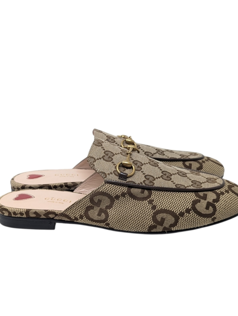 NIB Gucci Princetown Jumbo GG Monogram Horsebit Jacquard Loafer Mule Size EU 40 - Picture 4 of 13